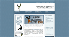Desktop Screenshot of breakdanceclass.com